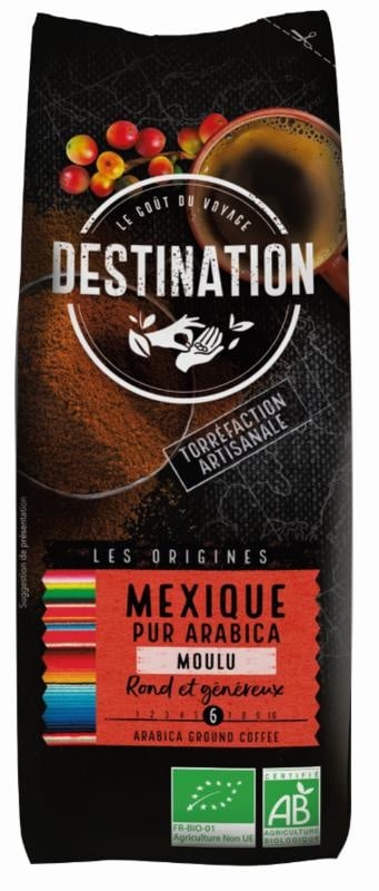 Destination Koffie Mexico gemalen (250 gram)