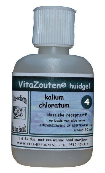 Vitazouten Vitazouten Kalium muriaticum/chloratum huidgel Nr. 04 (30 ml)