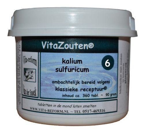 Vitazouten Vitazouten Kalium sulfuricum VitaZout Nr. 06 (360 tab)