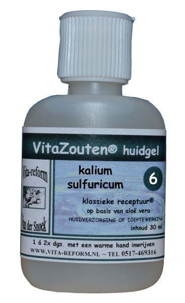 Vitazouten Kalium sulfuricum huidgel Nr. 06 (30 ml)