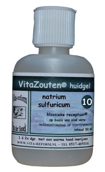 Vitazouten Natrium sulfuricum huidgel Nr. 10 (30 ml)