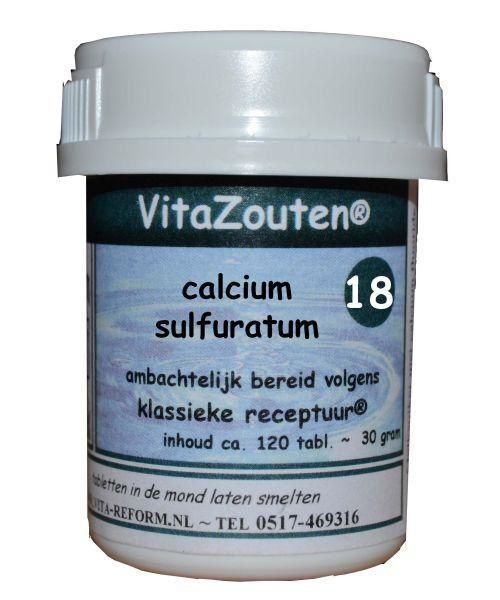 Vitazouten Vitazouten Calcium sulfuratum VitaZout Nr. 18 (120 tab)