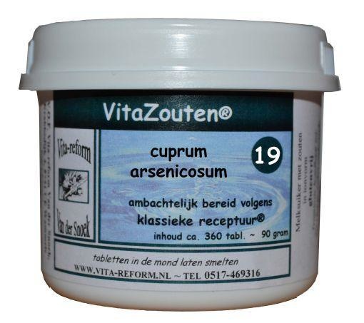 Vitazouten Vitazouten Cuprum arsenicosum VitaZout Nr. 19 (360 tab)