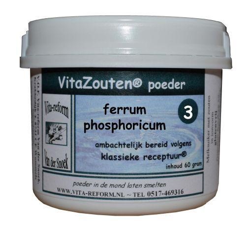 Vitazouten Vitazouten Ferrum phosphoricum poeder Nr. 03 (60 gr)