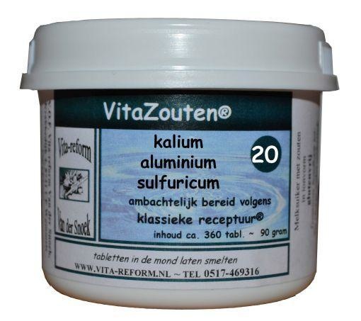 Vitazouten Vitazouten Kalium aluminium sulfuricum VitaZout Nr. 20 (360 tab)
