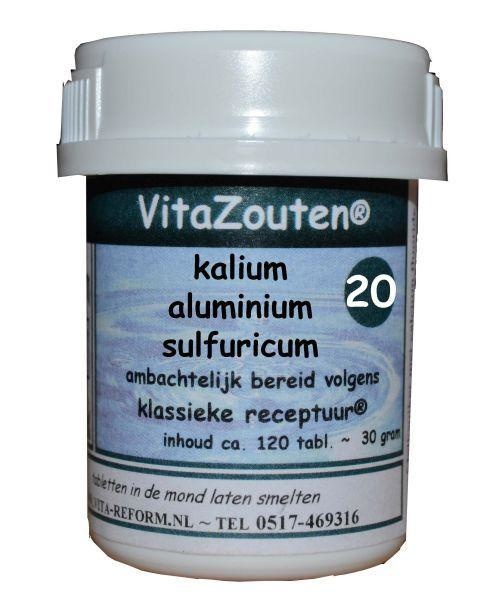 Vitazouten Vitazouten Kalium aluminium sulfuricum VitaZout Nr. 20 (120 tab)