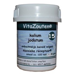 Vitazouten Kalium jodatum VitaZout Nr. 15 (120 tab)