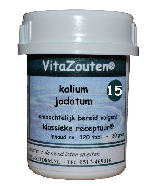 Vitazouten Vitazouten Kalium jodatum VitaZout Nr. 15 (120 tab)