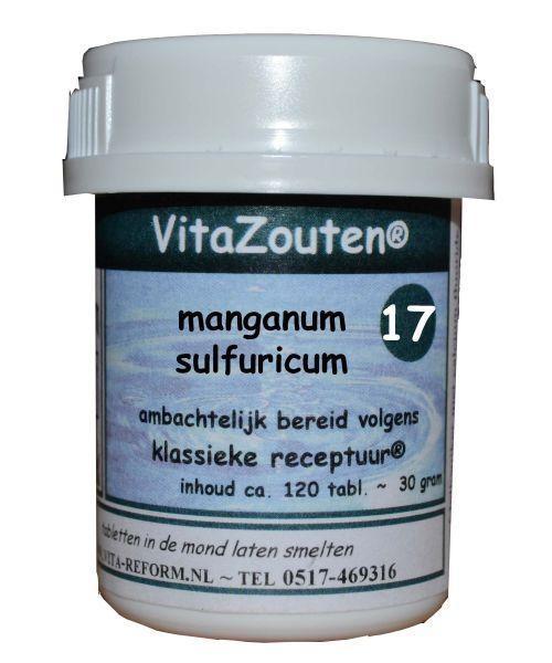 Vitazouten Vitazouten Manganum sulfuricum VitaZout Nr. 17 (120 tab)
