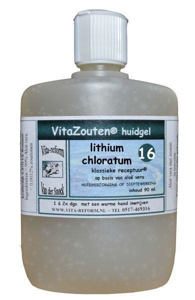 Vitazouten Vitazouten Lithium chloratum huidgel Nr. 16 (90 ml)