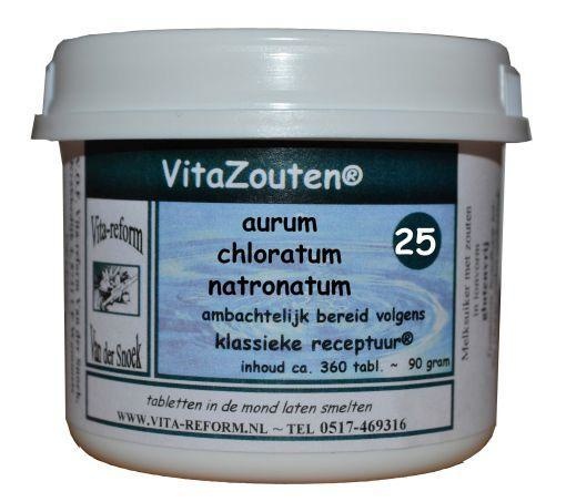 Vitazouten Vitazouten Aurum chlor. natronatum VitaZout Nr. 25 (360 tab)