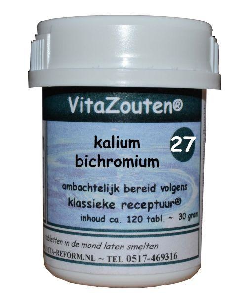 Vitazouten Vitazouten Kalium bichromicum VitaZout Nr. 27 (120 tab)