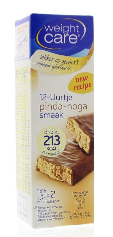 Weight Care Maaltijdreep pinda/noga (2 Stuks) Weight Care Maaltijdreep pinda/noga (2 Stuks)