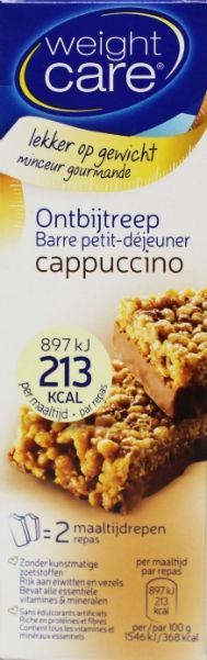 Weight Care Weight Care Ontbijtreep capuccino (116 gr)