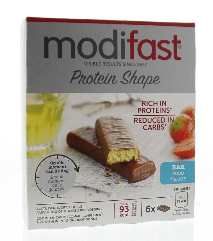 Modifast Modifast Protein shape reep chocolade kokos (162 gr)