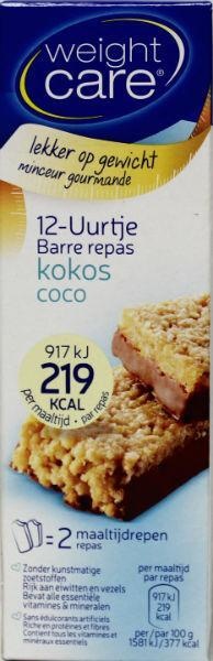 Weight Care Maaltijdreep kokos (116 Gram) Weight Care Maaltijdreep kokos (116 Gram)