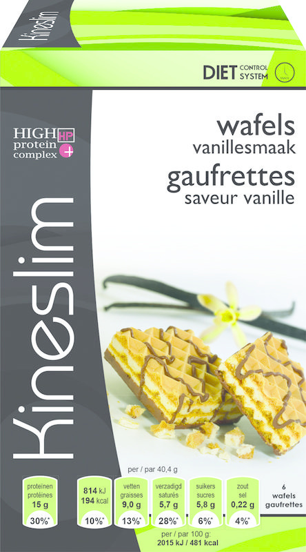 Kineslim Kineslim Vanille wafels 3 x 2 st (6 st)