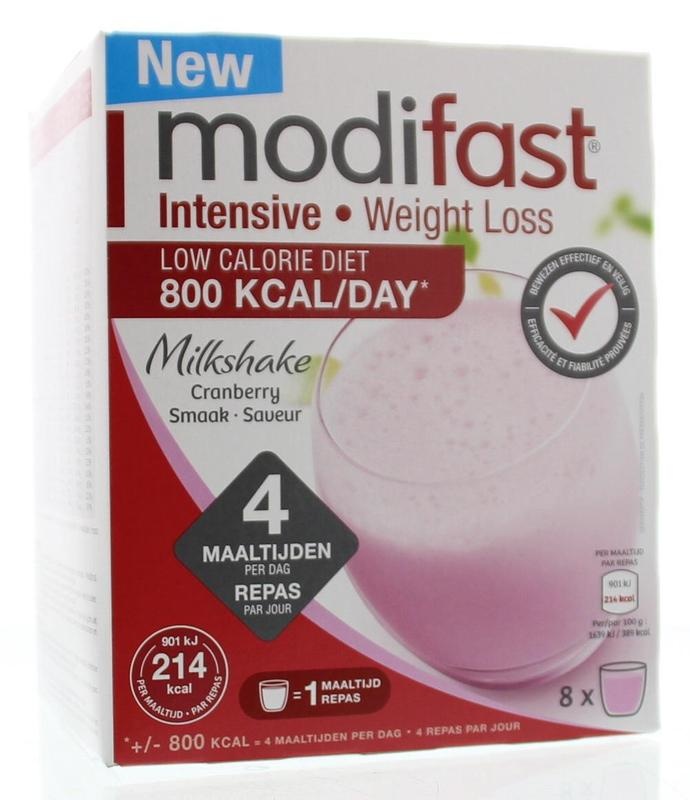 Modifast Intensive milkshake cranberry (440 Gram) Modifast Intensive milkshake cranberry (440 Gram)