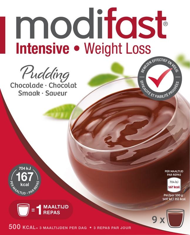 Modifast Intensive pudding chocolade 8 zakjes (440 Gram)
