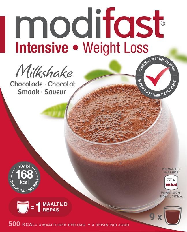 Modifast Modifast Intensive milkshake chocolade 8 zakjes (440 gr)