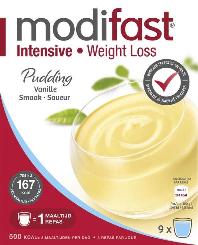 Modifast Intensive pudding vanilla 8 zakjes (440 gram)