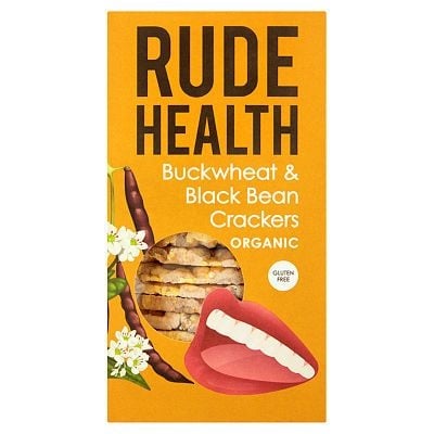Rude Health Boekweit zwarte bonen crackers (120 gram)