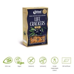Life crackers olijf bio (90 Gram)