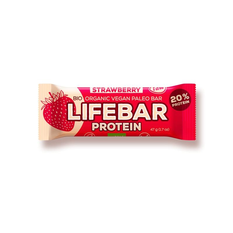 Lifefood Lifefood Lifebar aardbei bio (47 gr)