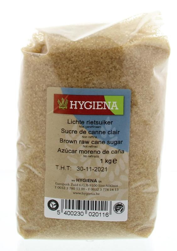 Hygiena Hygiena Lichte rietsuiker bio (1 Kilogr)