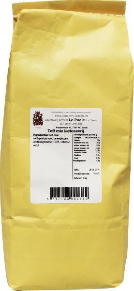 Le Poole Le Poole Teffmix lactose vrij (1 Kilogr)