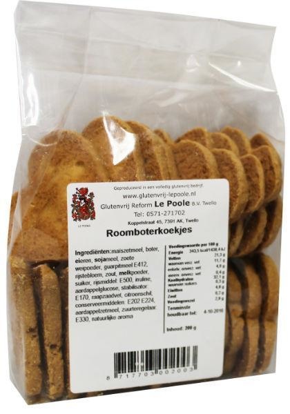 Le Poole Le Poole Roomboterkoekjes (200 gr)