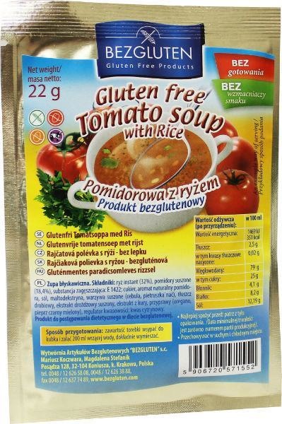 Bezgluten Bezgluten Tomatensoep (22 gr)