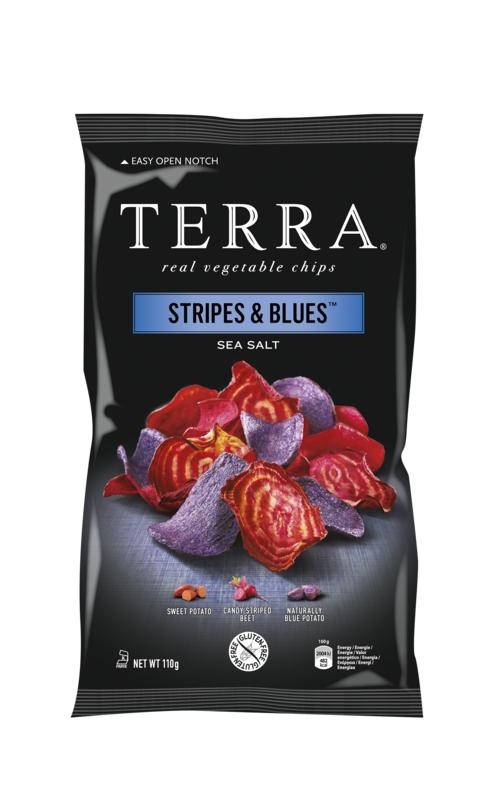 Terra Chips Terra Chips Stripes blues groenten (110 gr)