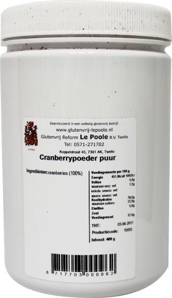 Le Poole Le Poole Cranberry poeder puur (400 gr)