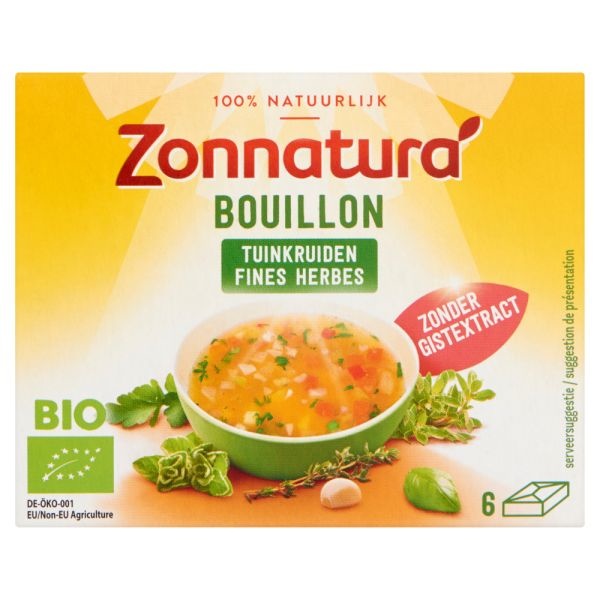 Zonnatura Zonnatura Fine herbstock bouillon zonder gist bio (66 gr)