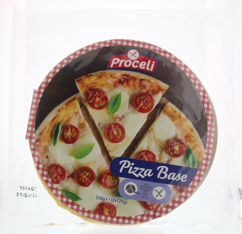 Proceli Proceli Pizzabodems glutenvrij (250 gr)