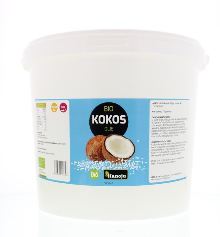 Hanoju Hanoju Kokosvet virgin emmer bio (5 ltr)