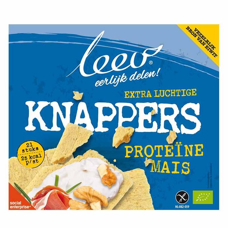 Leev Leev Knappers mais proteine glutenvrij bio (150 gr)