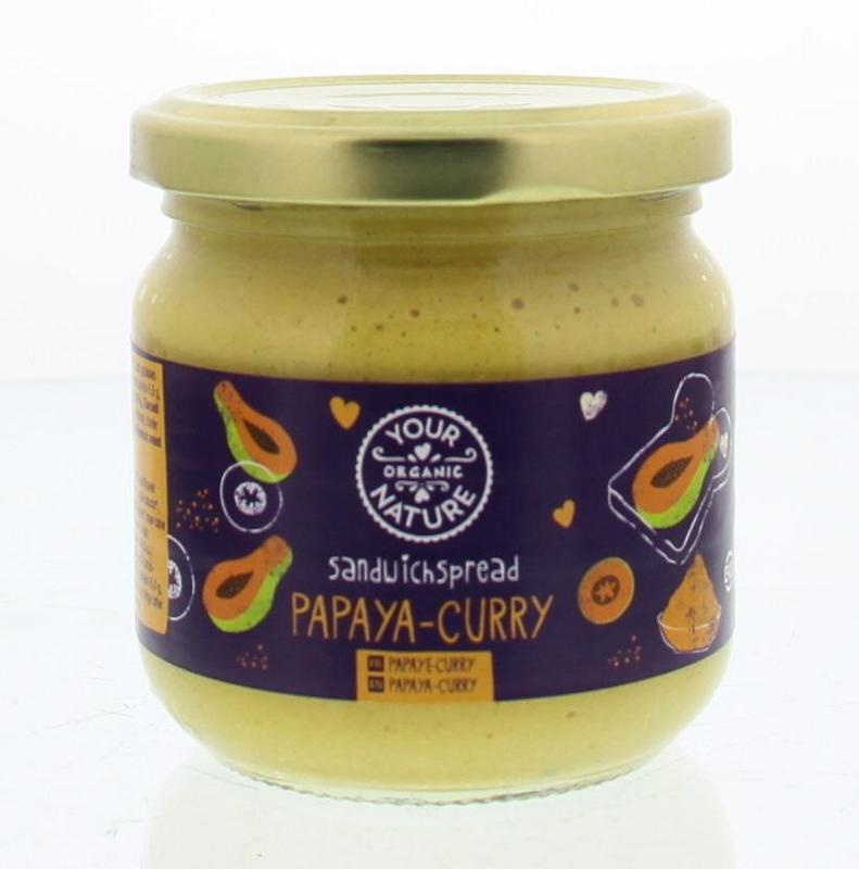 Your Organic Nat Your Organic Nat Sandwichspread papaya-curry bio (180 gr)