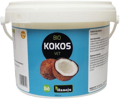 Hanoju Kokosolie geurloos bio (1800 ml)