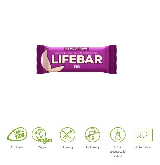 Lifefood Lifefood Lifebar vijg bio (47 gr)