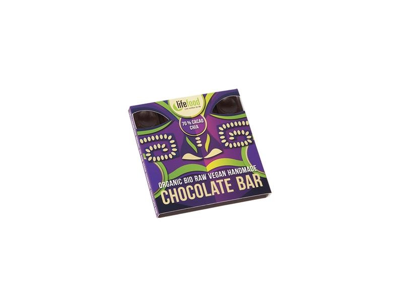 Lifefood Lifefood Raw chocolate 70% cacao chia bio (35 gr)