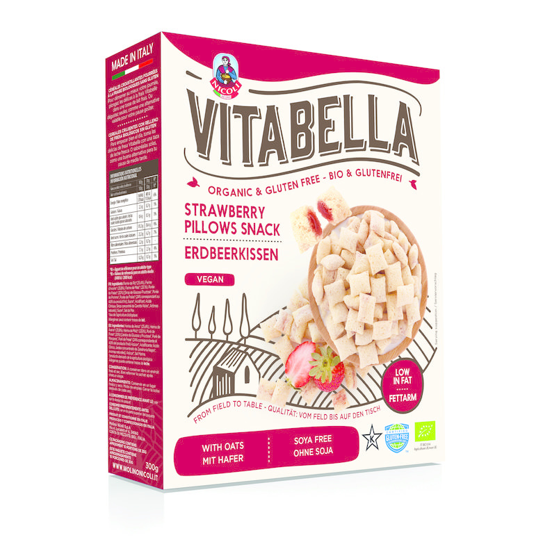 Vitabella Vitabella Aardbei kussentje bio (300 gr)