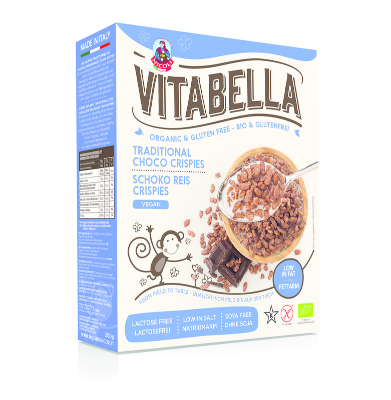 Vitabella Vitabella Chocolade rice crispies bio (300 gr)