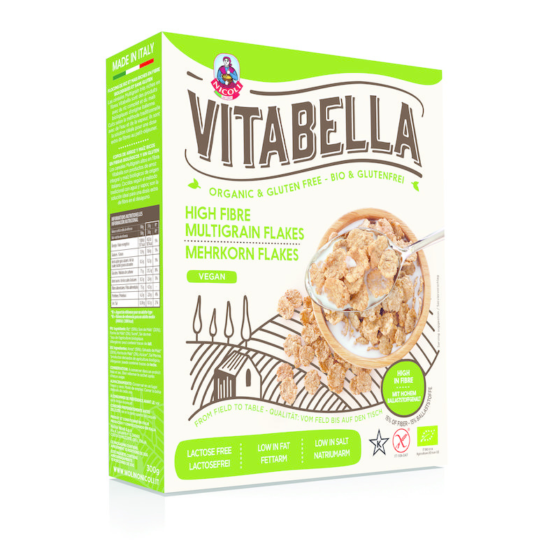 Vitabella Vitabella Multigrain flakes bio (300 gr)