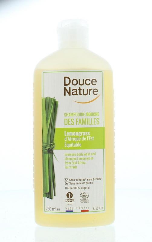 Douce Nature Douchegel & shampoo familie lemongrass (250 ml)