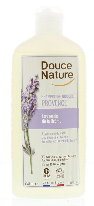 Douce Nature Douce Nature Douchegel & shampoo lavendel provence bio (250 ml)