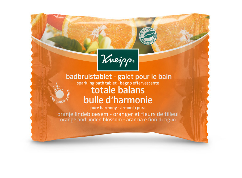 Kneipp Kneipp Badbruistablet oranje lindebloesem (80 gr)