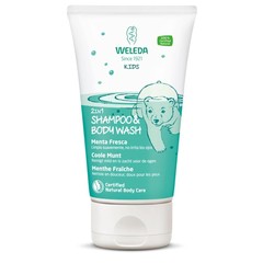 Weleda Kids 2-in-1 shampoo & bodywash coole munt (150 ml)