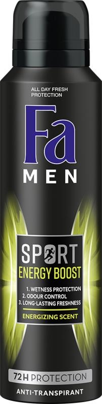 FA FA Men deodorant spray sport double power boost (150 ml)